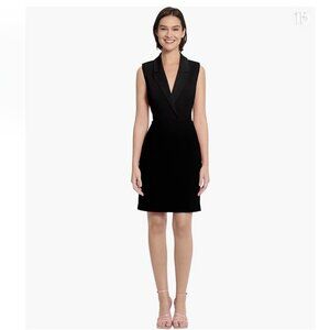 Donna Morgan Women's Lapel Collared Career Sheath Dress NWT